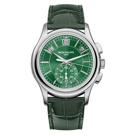 patek philippe annual calendar chronograph green|Patek Philippe annual calendar watch.